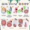 24 Pcs Diamond Art Keychains DIY Diamond Painting Wind Chime Crystal Hanging Ornament for Spring Summer Adult Craft Party(Mandala)